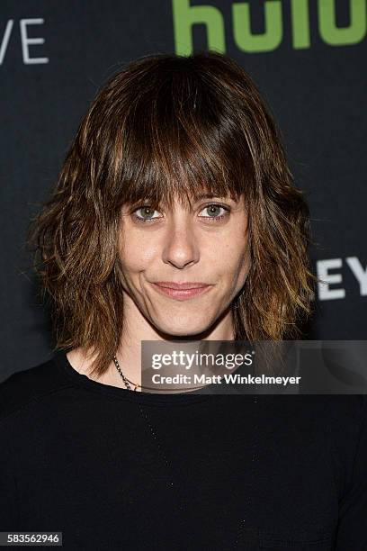 Actress Katherine Moennig arrives at the PaleyLive LA: An Evening With "Ray Donovan" at The Paley Center for Media on July 26, 2016 in Beverly Hills,...