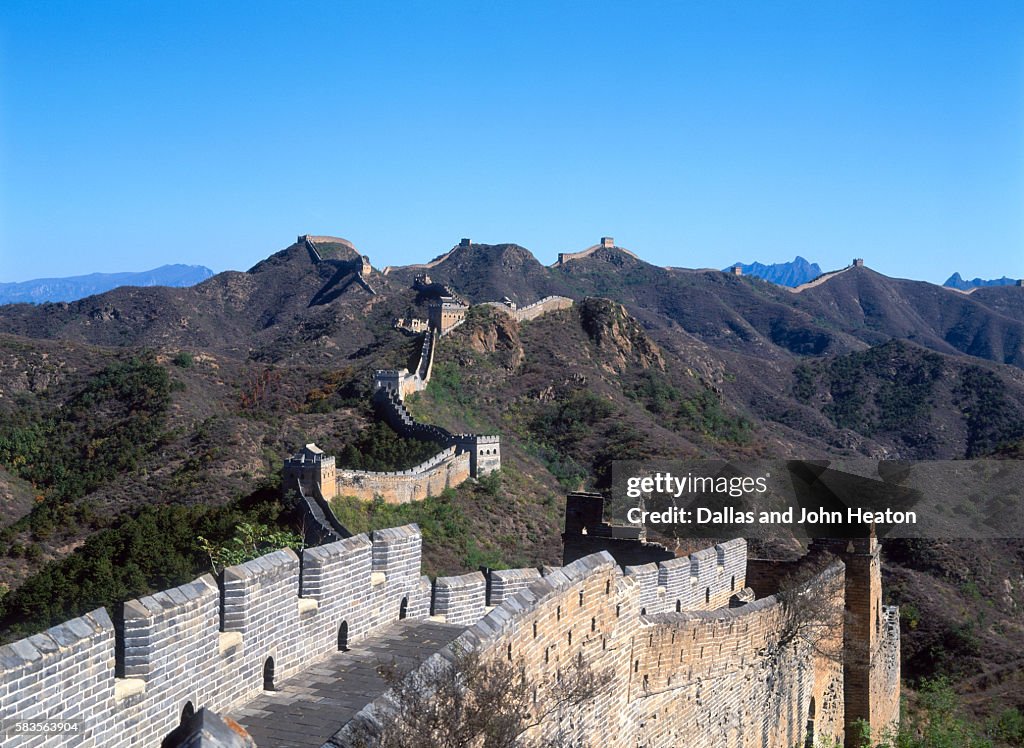 View of Great Wall, Jinshanling, China