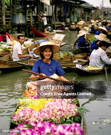 Vendors at a Floating Market Vendors at a Floating Market