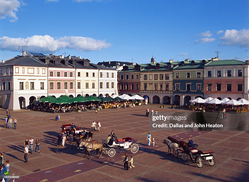 Great Market Square, Zamosc, Lublin Region, Poland