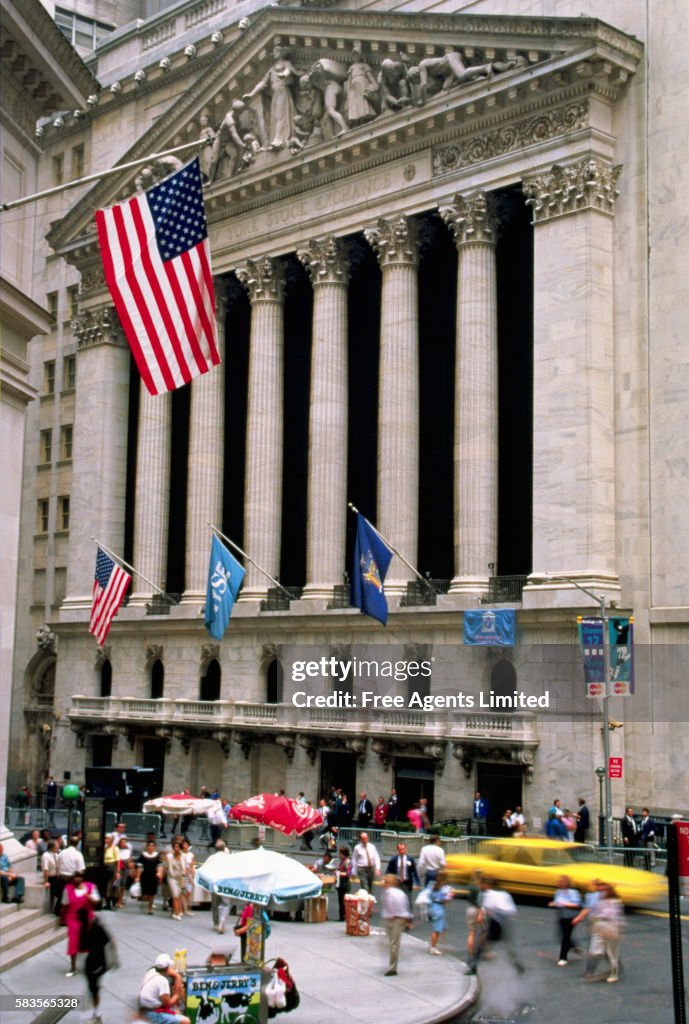 Wall Street and New York Stock Exchange