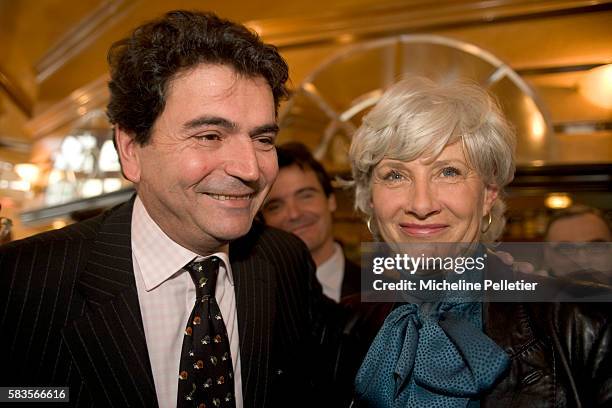 French politician Françoise de Panafieu representing the French political party, the UMP, in the municipal elections, after the withdrawal of Claude...