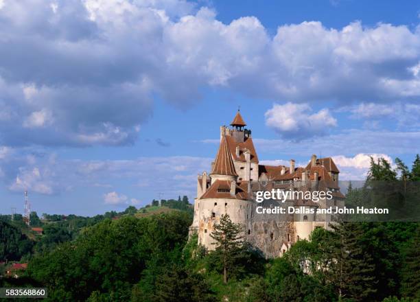 bran castle in transylvania - bran castle stock pictures, royalty-free photos & images
