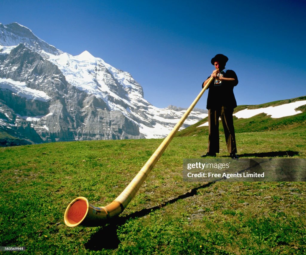 Alphorn Blower