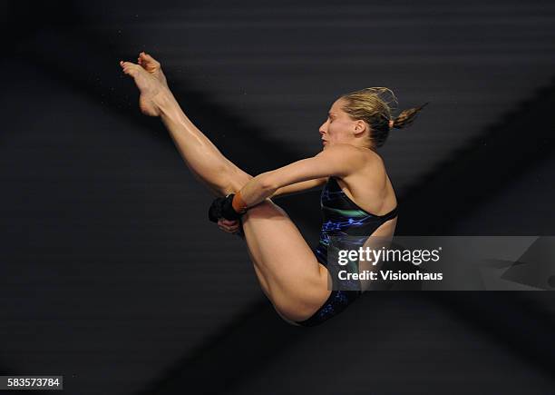 Alexandra Croak of Australia in action during the FINA/Midea Diving World Series at Ponds Forge ISL in Sheffield UK. Photo: Gary Prior.