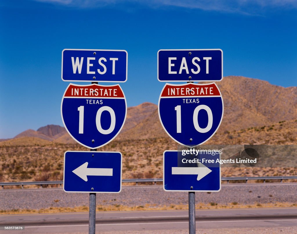 10 Rode Sign Interstate 10 Signs Interstate 10 Sign Interstate 10 Road Sign For