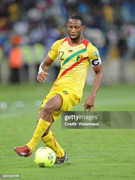 Seydou Keita of Mali during the 2013 African Cup of Nations Group B match between Democratic Republic of Congo and Mali at the Moses Mabhida Stadium...