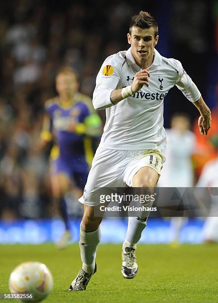 Gareth Bale of Tottenham Hotspur during the UEFA Europa League Group J match between Tottenham Hotspur and NK Maribor at White Hart Lane in London,...