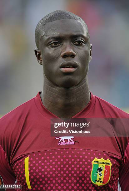 Mamadou Samassa of Mali during the 2013 African Cup of Nations Semi-final match between Mali and Nigeria at the Moses Mabhida Stadium in Durban,...