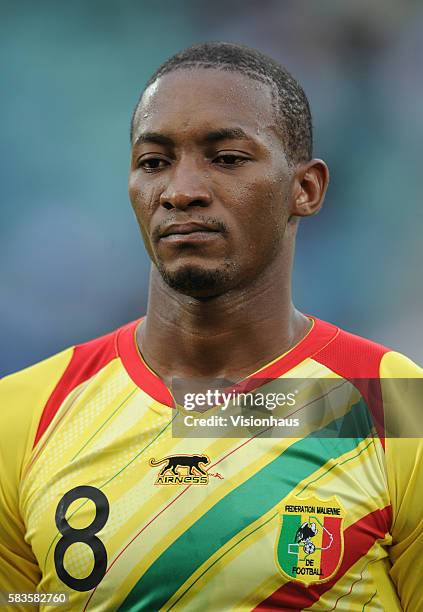 Kalilou Traore of Mali during the 2013 African Cup of Nations Semi-final match between Mali and Nigeria at the Moses Mabhida Stadium in Durban, South...