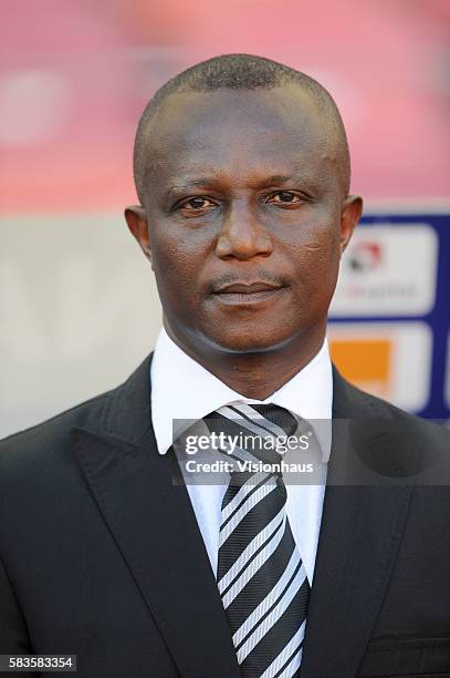 Ghana Coach James Appiah during the 2013 African Cup of Nations Group B match between Ghana and DR Congo at the Nelson Mandela Bay Stadium in Port...