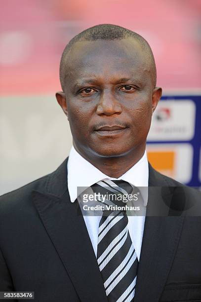 Ghana Coach James Appiah during the 2013 African Cup of Nations Group B match between Ghana and DR Congo at the Nelson Mandela Bay Stadium in Port...