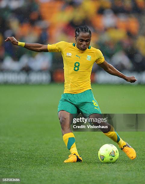 Lawrence Tshabalala Siphiwe of South Africa during the 2013 African Cup of Nations Group A match between South Africa and Cape Verde at the Soccer...