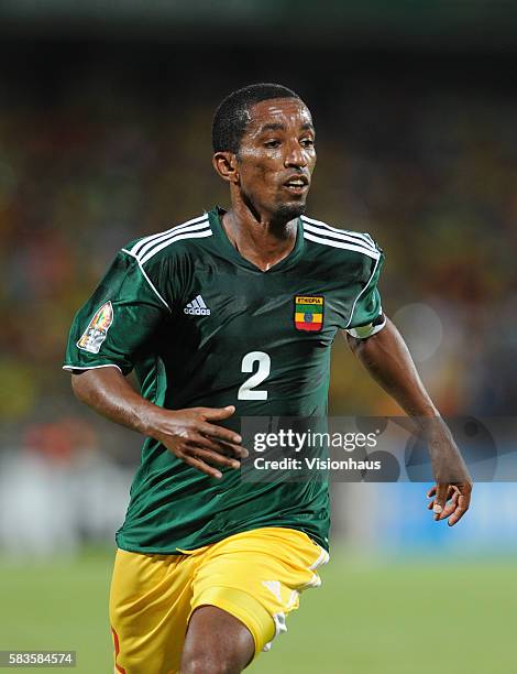 Degu Debebe of Ethiopia during the 2013 African Cup of Nations Group C match between Ethiopia and Nigeria at the Rustenburg Stadium in Rustenburg,...