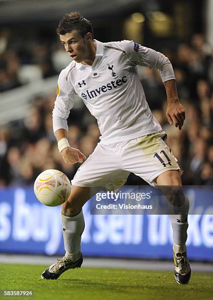 Gareth Bale of Tottenham Hotspur during the UEFA Europa League Group J match between Tottenham Hotspur and NK Maribor at White Hart Lane in London,...