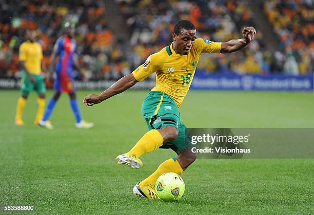 Thuso Phala of South Africa during the 2013 African Cup of Nations Group A match between South Africa and Cape Verde at the Soccer City Stadium in...