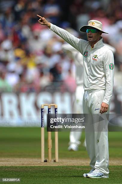 Australia Captain Michael Clarke during Day Three of the 1st Investec Ashes Test between England and Australia at Trent Bridge in Nottingham, UK....