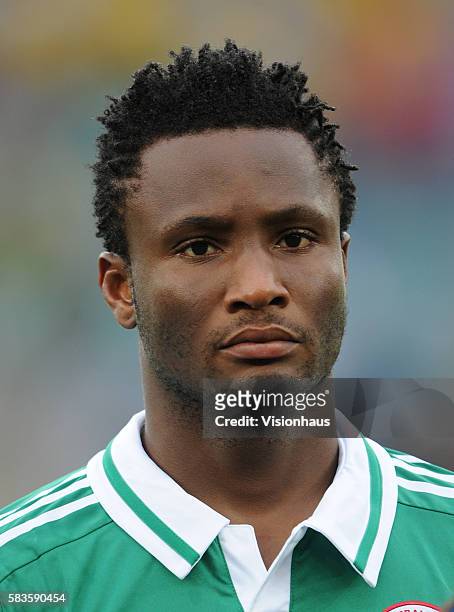 John Obi Mikel of Nigeria during the 2013 African Cup of Nations Semi-final match between Mali and Nigeria at the Moses Mabhida Stadium in Durban,...