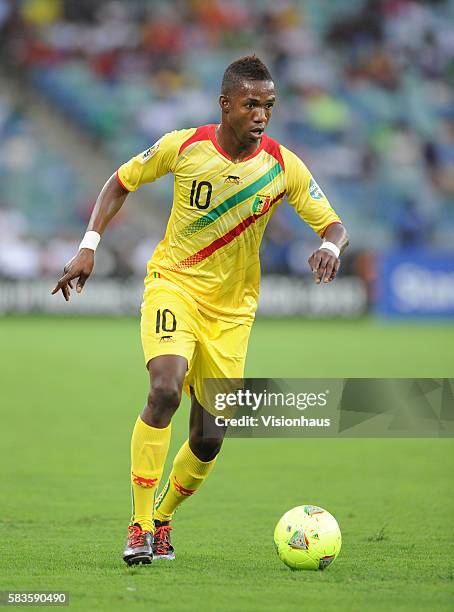 Modibo Maiga of Mali during the 2013 African Cup of Nations Semi-final match between Mali and Nigeria at the Moses Mabhida Stadium in Durban, South...