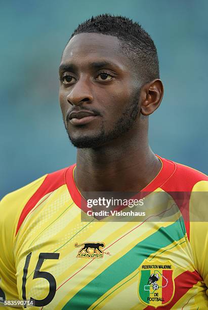 Mamadou Samassa of Mali during the 2013 African Cup of Nations Semi-final match between Mali and Nigeria at the Moses Mabhida Stadium in Durban,...