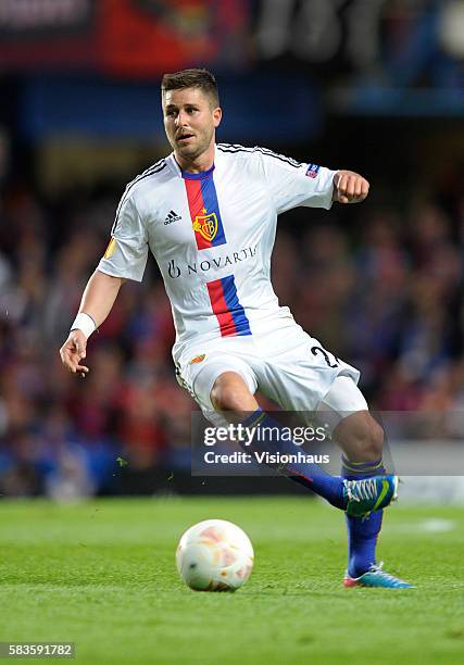 Markus Steinhofer of FC Basel in action during the UEFA Europa League Semi Final, Second Leg match between Chelsea and Basel at Stamford Bridge in...