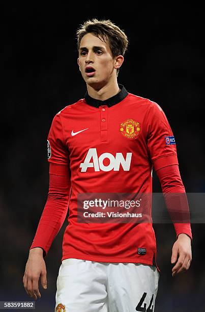 Adnan Januzaj of Manchester United in action during the UEFA Champions League Group A, Matchday six match between Manchester United and Shakhtar...