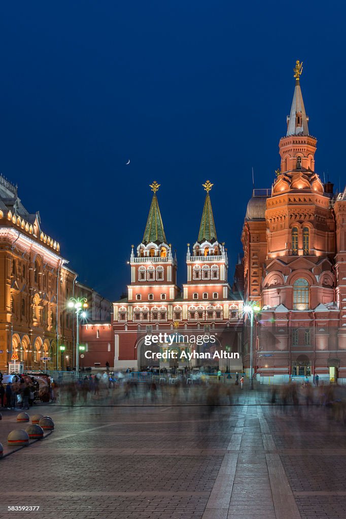 The Resurrection Gate and Iberian chapel in Moscow