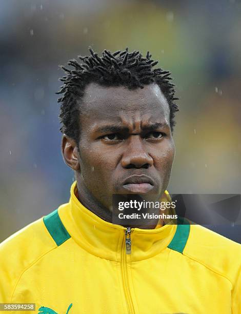 Captain Sandile Khumalo Bongani of South Africa during the 2013 African Cup of Nations Group A match between South Africa and Cape Verde at the...