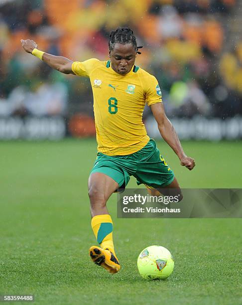 Lawrence Tshabalala Siphiwe of South Africa during the 2013 African Cup of Nations Group A match between South Africa and Cape Verde at the Soccer...