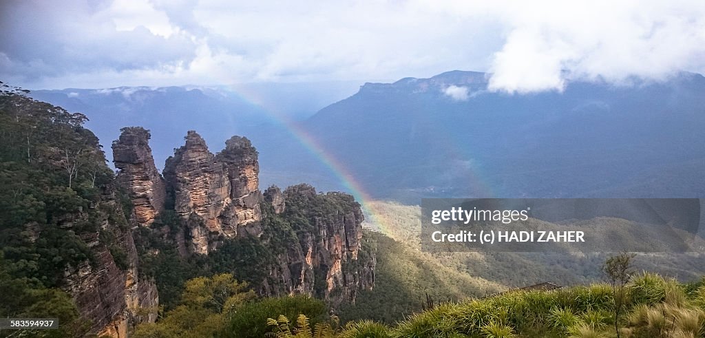 Rainbow at the Three Sisters