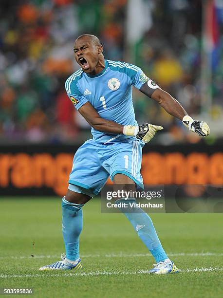 Nigeria goalkeeper Vincent Enyeama during the 2013 African Cup of Nations Final match between Nigeria and Burkina Faso at the National Stadium in...