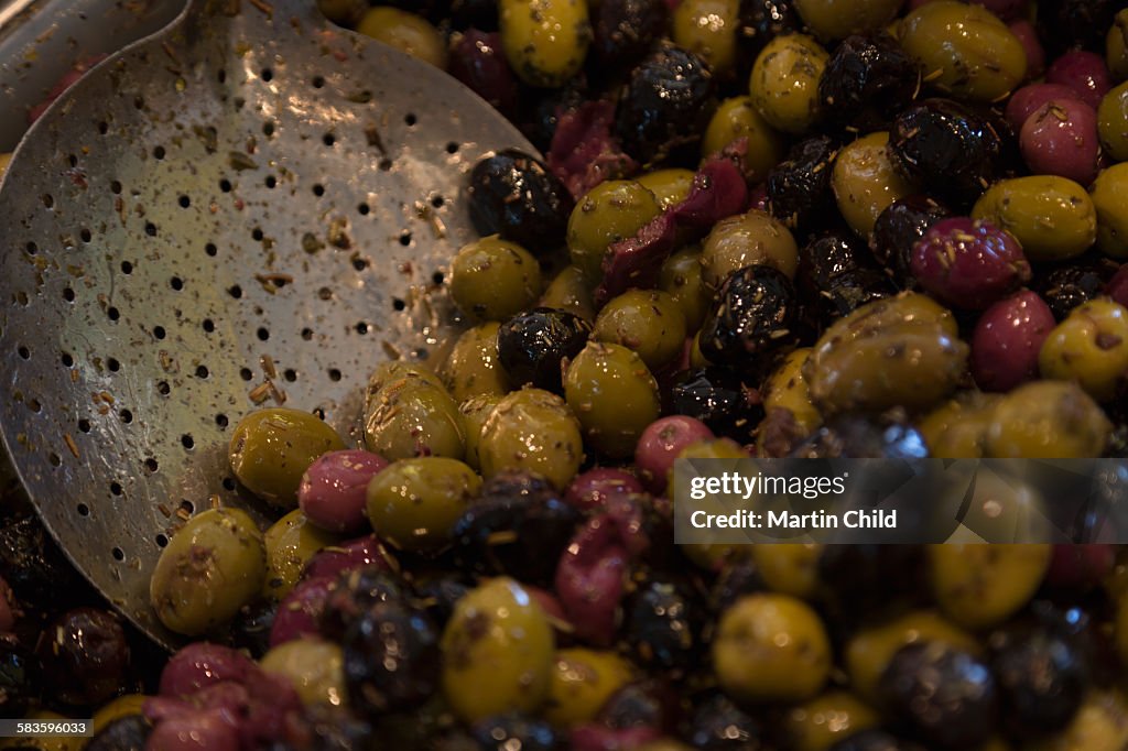 Olives for sale in Aix en Provence
