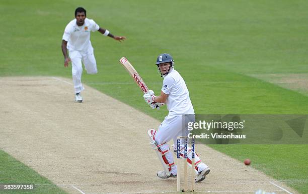Gary Ballance of England batting during Day Two of the 2nd Investec Test between England and Sri Lanka at the Headingley Carnegie Cricket Ground in...