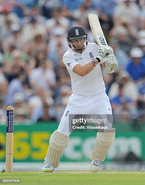 Joe Root of England during Day Two of the 2nd Investec Test between England and Sri Lanka at the Headingley Carnegie Cricket Ground in Leeds, UK....