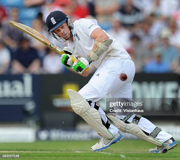 Sam Robson of England batting during Day Two of the 2nd Investec Test between England and Sri Lanka at the Headingley Carnegie Cricket Ground in...