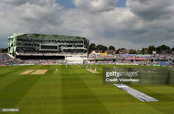 General view of Headingley Carnegie Cricket Ground during Day One of the 2nd Investec Test between England and Sri Lanka at the Headingley Carnegie...