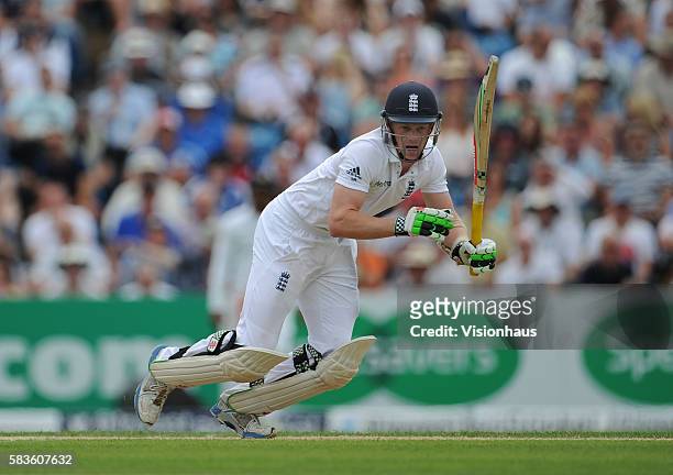 Sam Robson of England during Day Two of the 2nd Investec Test between England and Sri Lanka at the Headingley Carnegie Cricket Ground in Leeds, UK....