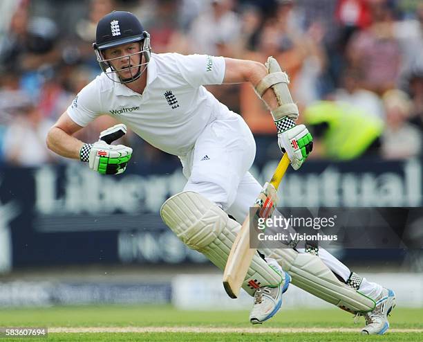 Sam Robson of England batting during Day Two of the 2nd Investec Test between England and Sri Lanka at the Headingley Carnegie Cricket Ground in...