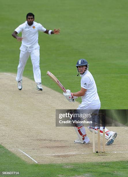 Gary Ballance of England batting during Day Two of the 2nd Investec Test between England and Sri Lanka at the Headingley Carnegie Cricket Ground in...