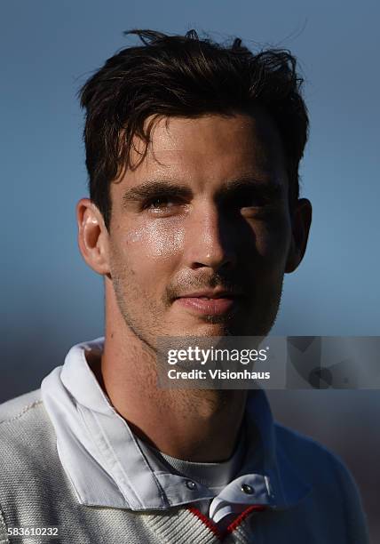 Steve Finn of England during the second day of the 3rd Investec Ashes Test between England and Australia at Edgbaston Cricket Ground, Birmingham,...