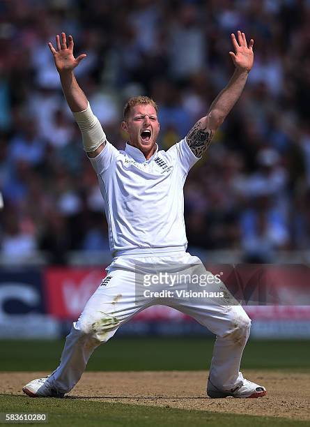 England's Ben Stokes during the third day of the 3rd Investec Ashes Test between England and Australia at Edgbaston Cricket Ground, Birmingham,...