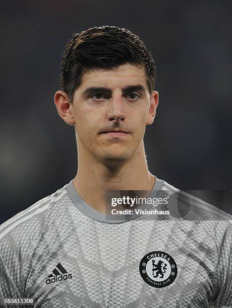 Thibaut Courtois of Chelsea during the UEFA Champions League Group G match between Chelsea and FC Schalke at Stamford Bridge in London, UK. Photo:...