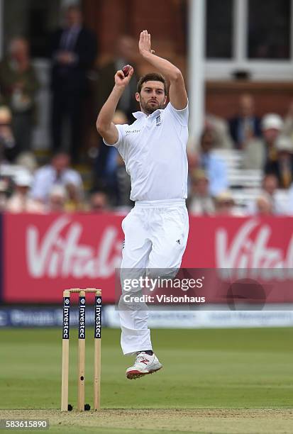 Mark Wood of England during the 2nd Day of the 1st Investec Test Match between England and New Zealand at Lord's Cricket Ground in London, United...