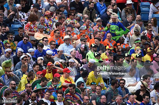 "Fancy dress Saturday" during the 2nd Day of the 2nd Investec Test Match between England and New Zealand at Headingley Carnegie Cricket Ground in...