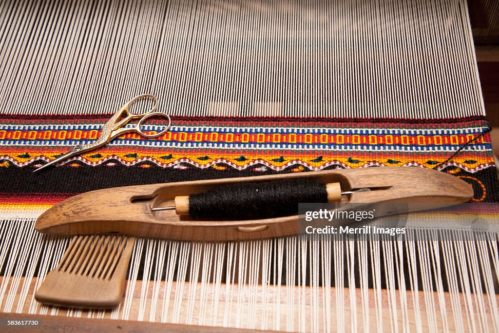 Weaving loom, Oaxaca, Mexico