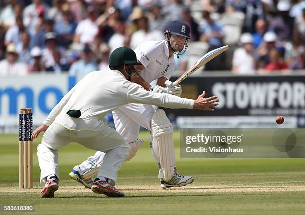 England Captain Alastair Cook during the fourth day of the 2nd Investec Ashes Test between England and Australia at Lord's Cricket Ground, London,...