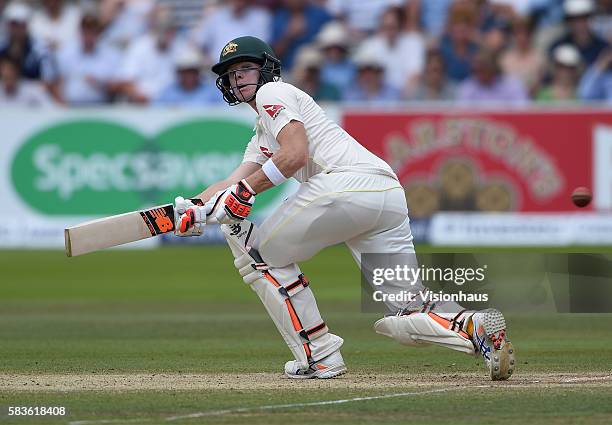 Steven Smith of Australia during the fourth day of the 2nd Investec Ashes Test between England and Australia at Lord's Cricket Ground, London, United...