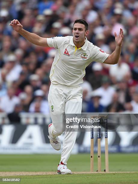 Mitchell Marsh of Australia during the second day of the 3rd Investec Ashes Test between England and Australia at Edgbaston Cricket Ground,...