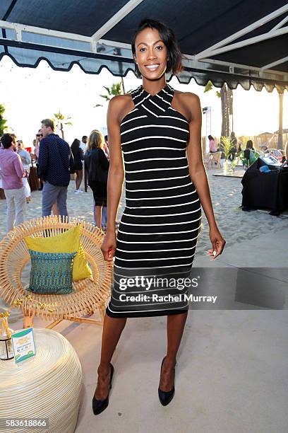 Olympian Kim Glass attends the NBC Olympic Social Opening Ceremony at Jonathan Beach Club on July 26, 2016 in Santa Monica, California.