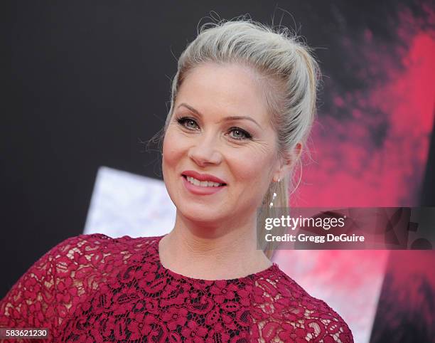 Actress Christina Applegate arrives at the premiere of STX Entertainment's "Bad Moms" at Mann Village Theatre on July 26, 2016 in Westwood,...